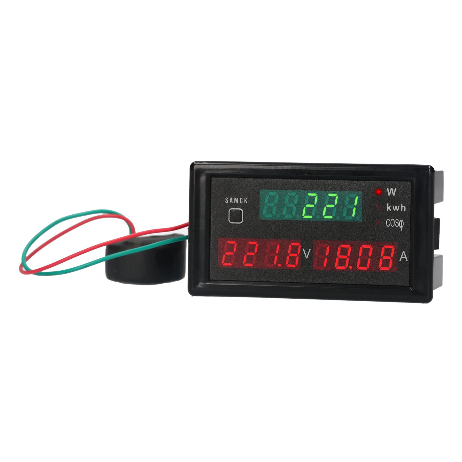 AC 80-300V Digital Voltmeter Ammeter Mini AC Digital Multimeter Current Voltage Active Power Electric Energy Power