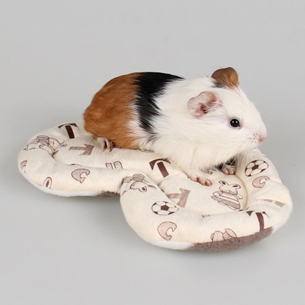 Small Animal Hamster Play Mat Seat Pad Sleep Bed Play Toy Heart Shape Pink