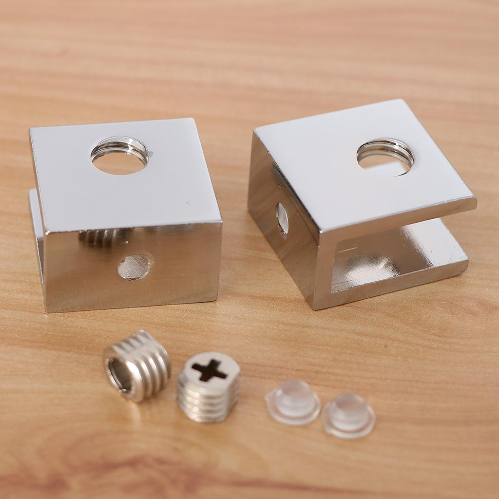 2-4pack 2 pack Zinc Alloy Fixed Glass Clamp Adjustable Glass Brackets A-8-10mm