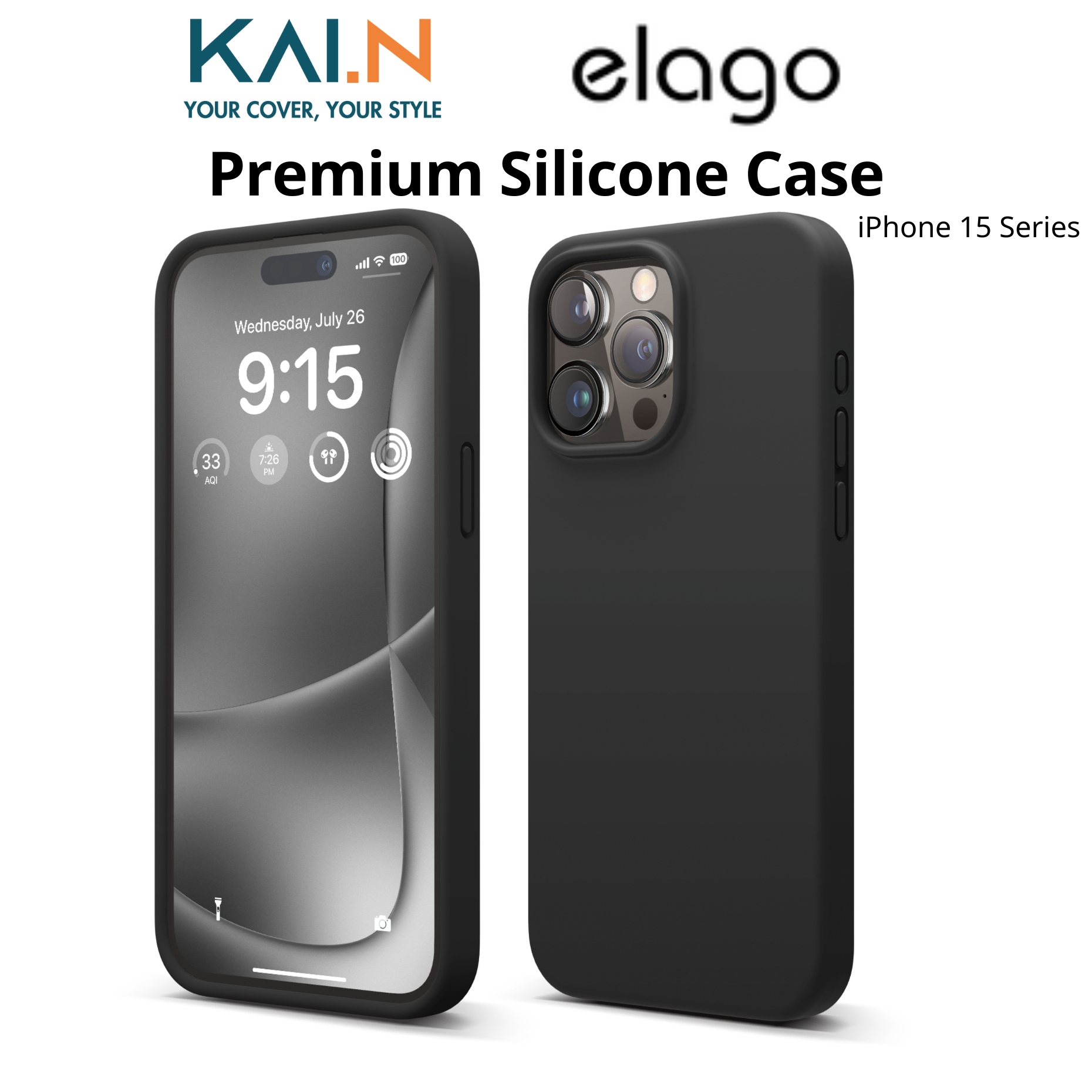 Ốp Lưng Silicone Elago Dành Cho iPhone 15 Pro Max / iPhone 15 Pro, Elago Premium Silicone Case - HÀNG CHÍNH HÃNG