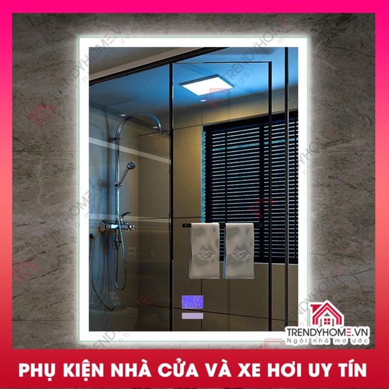 Gương Led cảm ứng Gương nhà tắm thông minh Gương bluetooth 70 x 50 Trendy Car &amp; Home