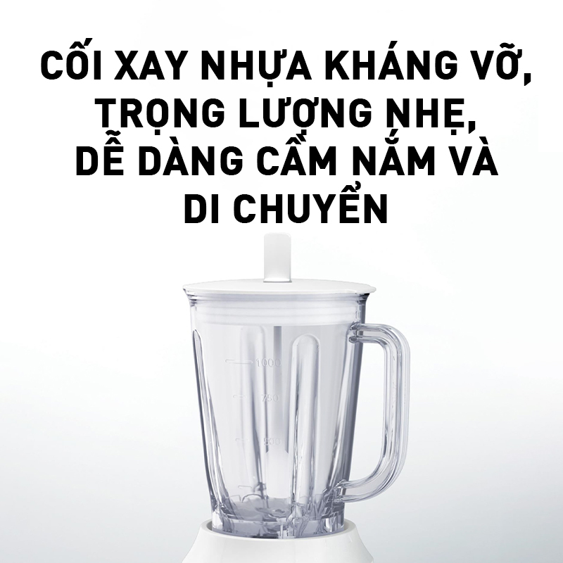 Máy xay sinh tố Panasonic MX-EX1031WRA - Công suất 450W - 1L - Cối nhựa kháng vỡ - Lưỡi dao thép không gỉ - Hàng chính hãng