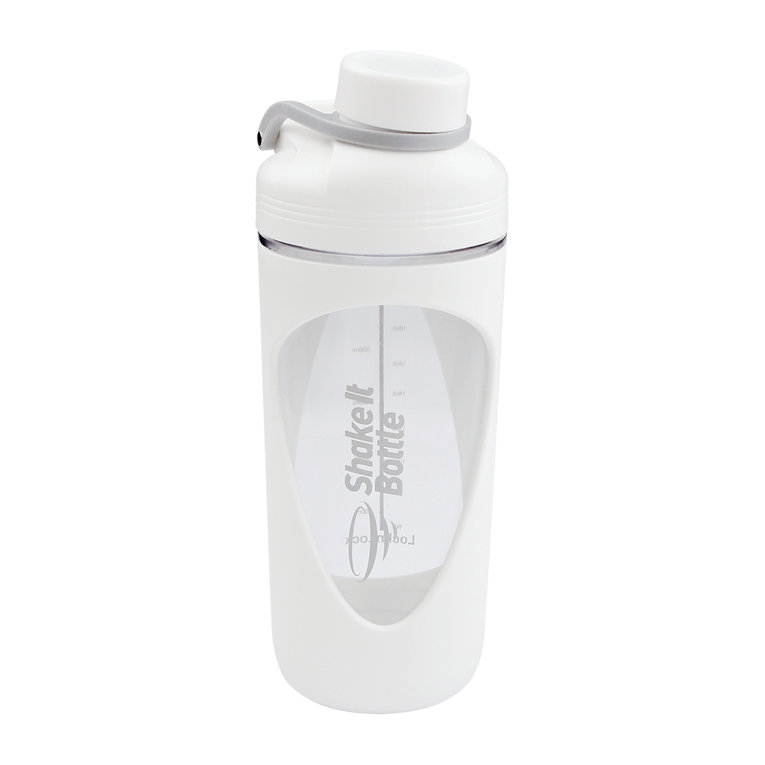 Bình lắc Lock&amp;Lock 800ml Balance Shake It Bottle màu trắng HAP949WHT- Hàng chính hãng có quai xách và thanh đo dung tích - JoyMall