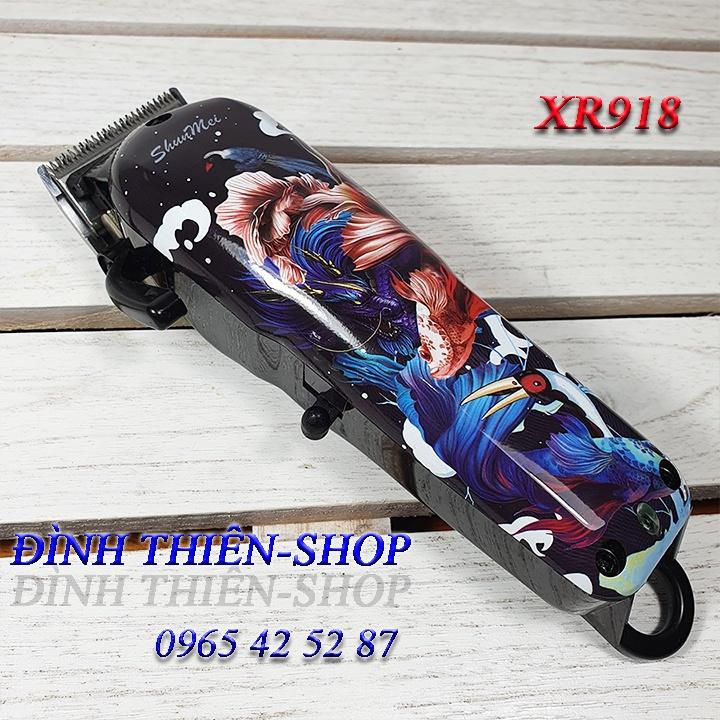 Tông Đơ Cắt Tóc Chuyên Nghiệp Cao Cấp ShunMei XR918 - Tặng kèm lược cắt tóc 113 BeuyPro Comb