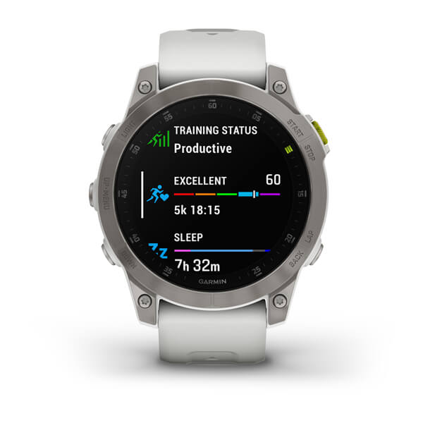 Đồng Hồ Thông Minh Garmin Epix 2 Sapphire - White Titanium - Hàng Chính Hãng