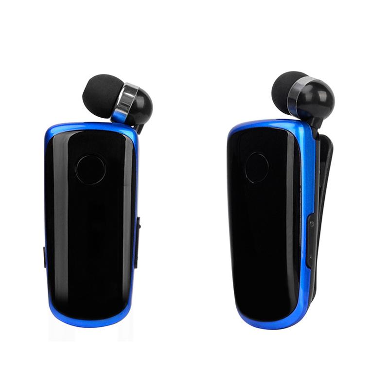 Mini Không Dây Rút Di Động Bluetooth Tai Nghe Cuộc Gọi Nhắc Nhở Rung Mặc Kẹp Thể Thao Chạy Bộ Tai Nghe Rảnh Tay Hoa Sen