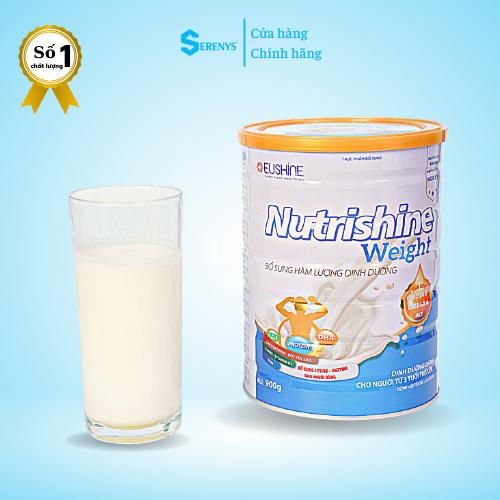 Sữa Tăng cân Nutrishine Weight – Bổ Sung Dinh Dưỡng Tăng Cường Hệ Miễn Dịch (Hộp 900g)