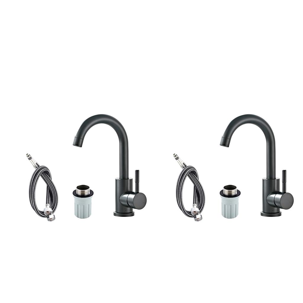 304 Stainless Steel Bathroom Vessel Sink Faucet Water Basin Tap Type 1