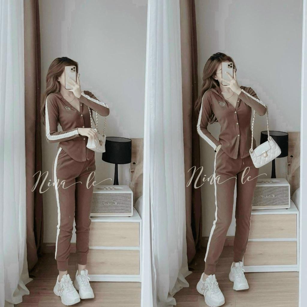 SALE LỚN CUỐI NĂM -SET THUN GÂN ÁO TAY DÀI CÓ DÂY KÉO MIX QUẦN DÀI ÔM BODY CỰC THOẢI MÁI ĐI CHƠI ĐI TẬP THỂ DỤC UP HOTTR