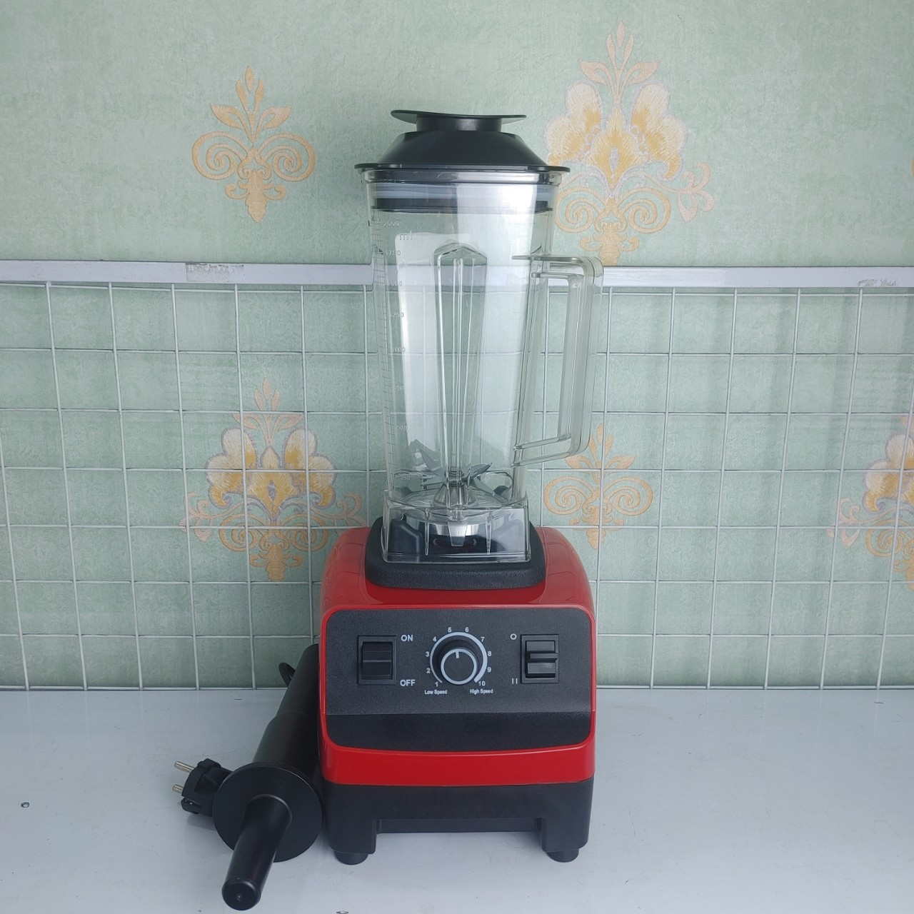 Combo Máy xáy sinh tố công nghiệp 1500W và 1 cối xay 2 lít dao 6 cánh