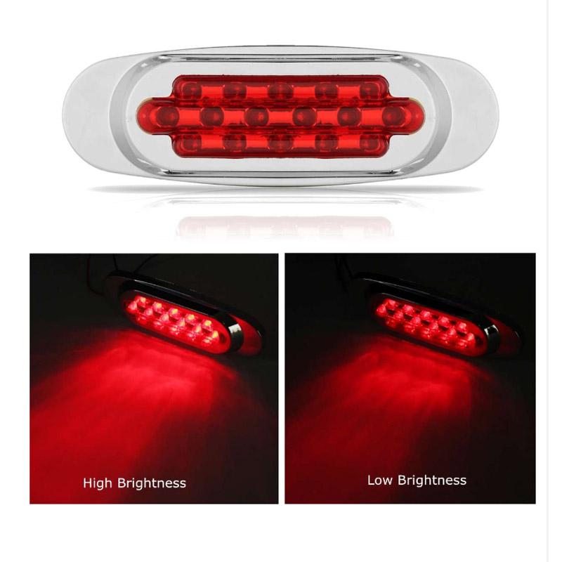 12V 16 LED Side Marker Ánh sáng đèn báo rẽ không thấm nước Đèn cho xe tải Xe tải RV Caravan