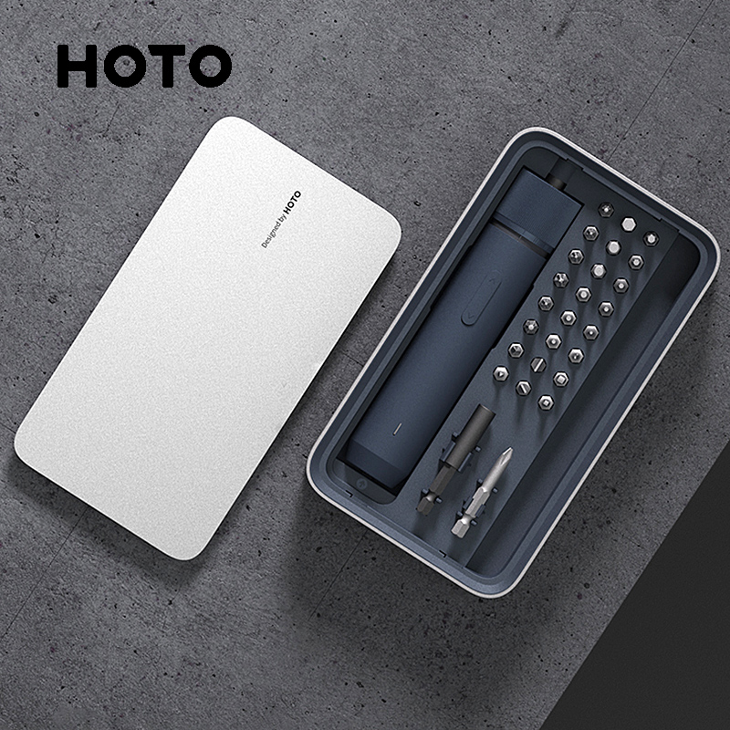 Xiaomi youpin Hoto 3.6V tuốc nơ vít điện kit công cụ sửa chữa thiết lập 3 mức độ mô-men xoắn cho các thiết bị nhà tự làm 25 hợp kim thép bit từ trường hợp-Hàng chính hãng