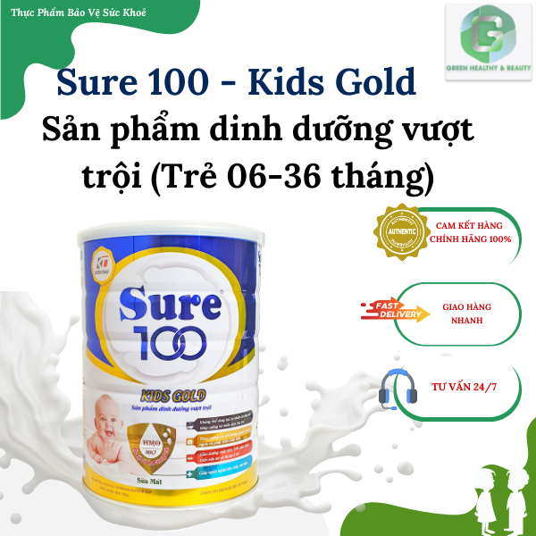 Sữa Sure 100 KIDS GOLD Hộp 900g