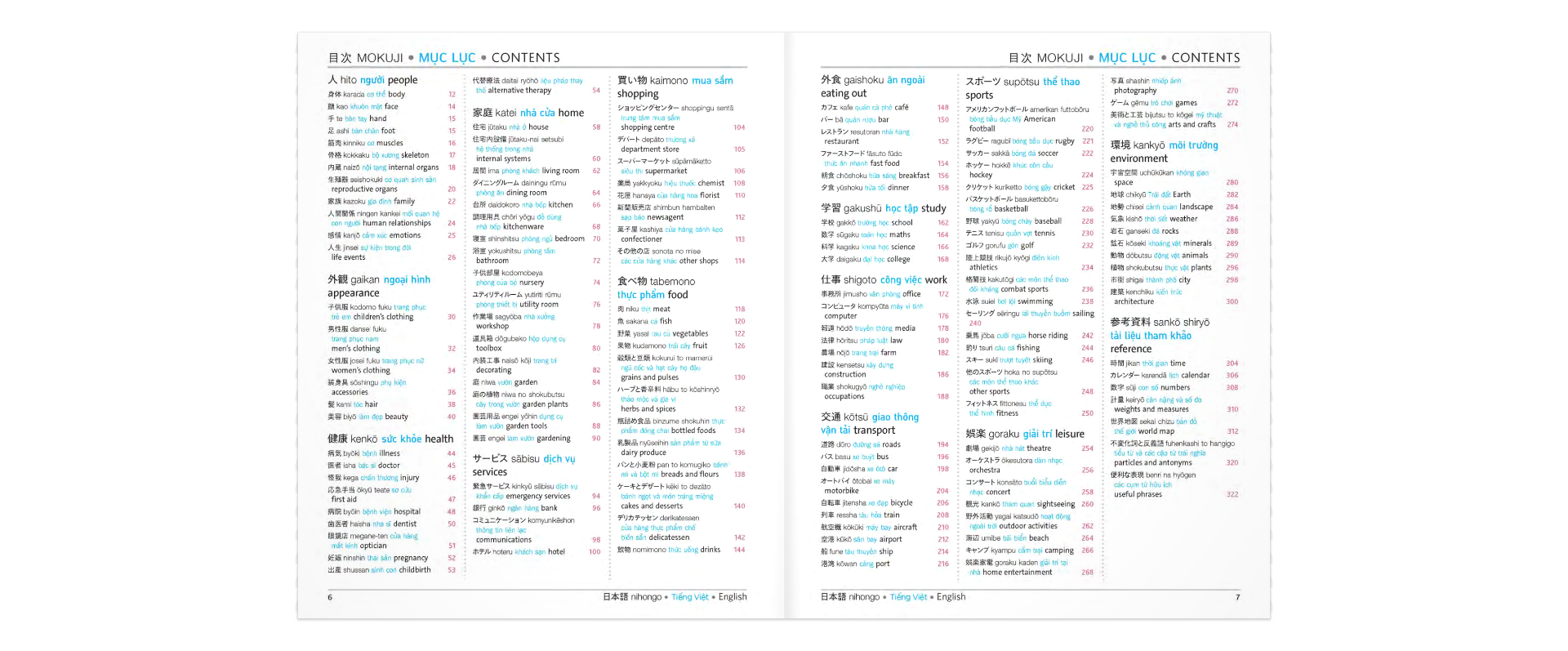 DK Trilingual Visual Dictionary – Japanese-Vietnamese-English