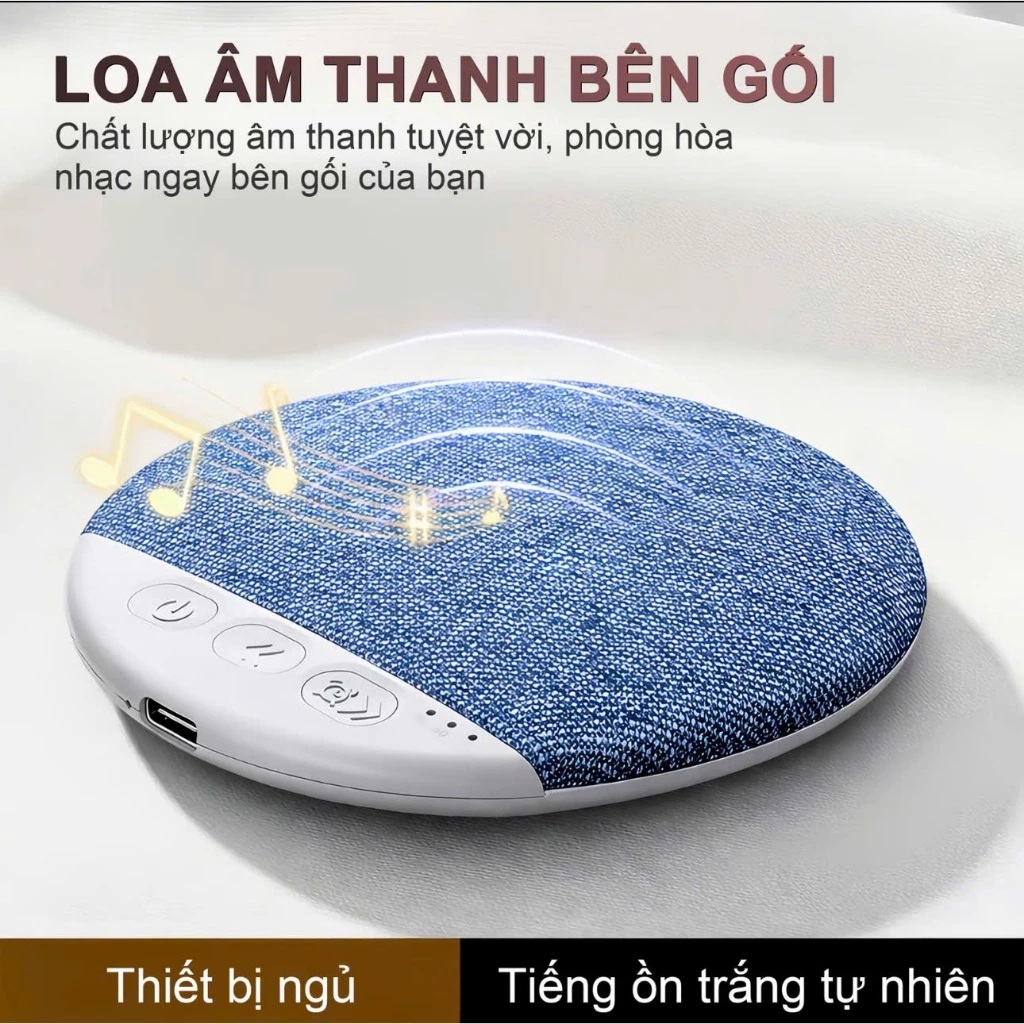 Loa bluetooth đặt ngủ dưới gối X3 Pro Bluetooth 5.4, có tiếng ồn trắng hỗ trợ giấc ngủ, Hẹn giờ + tặng bịt mắt - Hàng nhập khẩu