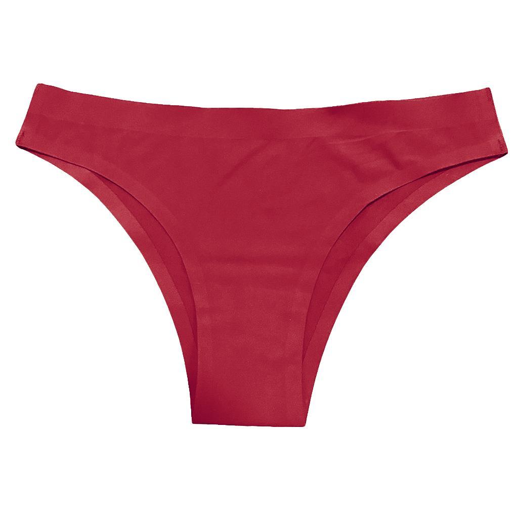 Women Ice Silk G-string Briefs Panties Seamless Thong Lingerie Underwear Knicker