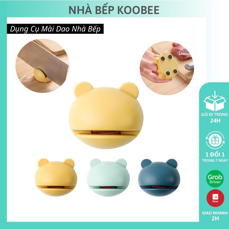Dụng cụ mài dao kéo hình ếch 3 màu dễ thương - Đồ mài dao mini bền đẹp tiện dụng