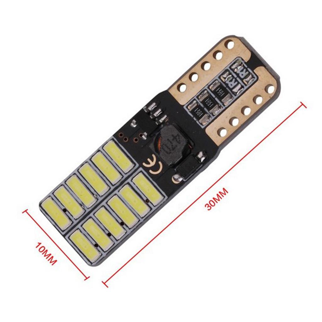 10 Pieces Canbus Error Free T10 4014 24SMD Car Wedge Light Bulbs Corner Light