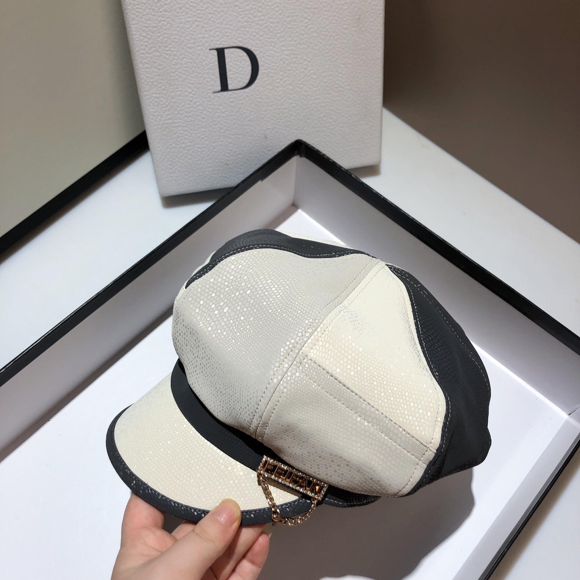 2021 Mới Hình Bát Giác Mũ Dành Cho Nữ Màu Sắc Phù Hợp Với Dây Chuyền Da Newsboy Nón Miếng Dán Cường Lực Thu Đông Mũ Nồi Nắp Tấm Che