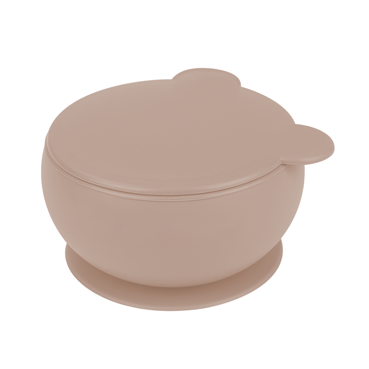 MinikOiOi Chén ăn kèm nắp đậy silicone cho bé