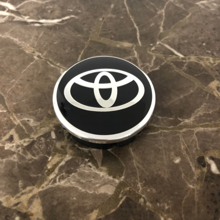 Logo chụp mâm, ốp lazang bánh xe ô tô Toyota đường kính 60mm