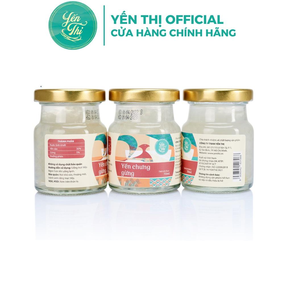 Yến Thị - Chưng vị gừng - Yến sào Khánh Hòa chưng sẵn - 30% yến thô/hũ 70ml