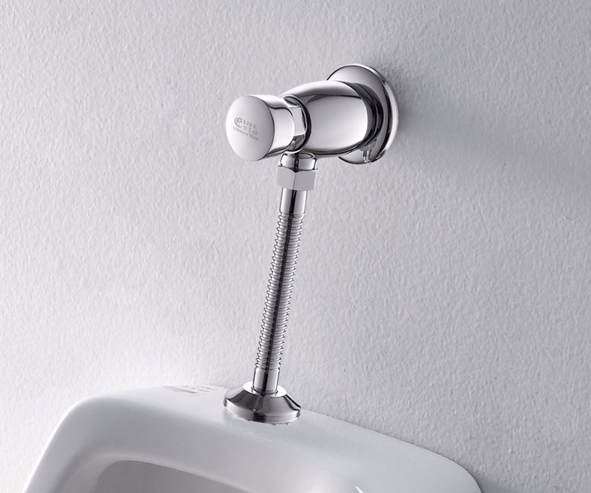 Van xả tiểu nhấn nam, chất liệu Đồng mạ Chrome Eurolife EL-XT140