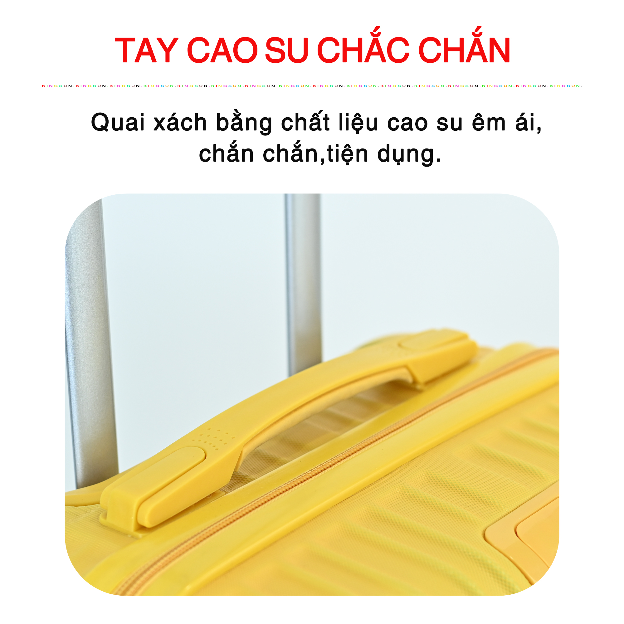 Vali du lịch kéo Kingsun cao cấp Size 24inch KS-033 - Đen