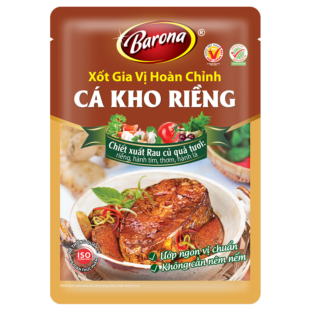 Xốt Gia Vị Hoàn Chỉnh Barona - Kho Riềng 80g