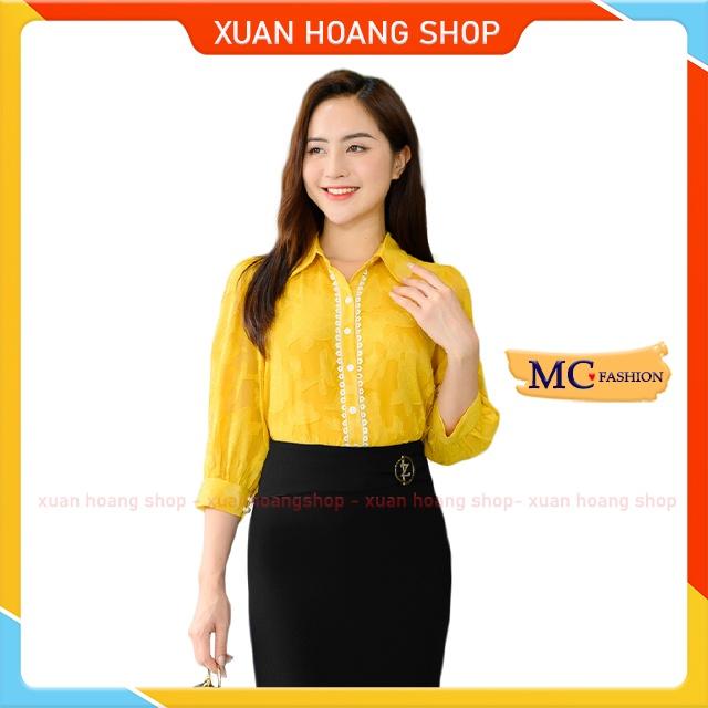 Áo Sơ Mi Công Sở Nữ Đẹp Mc Fashion Tay Lỡ Mùa Thu Ta1096