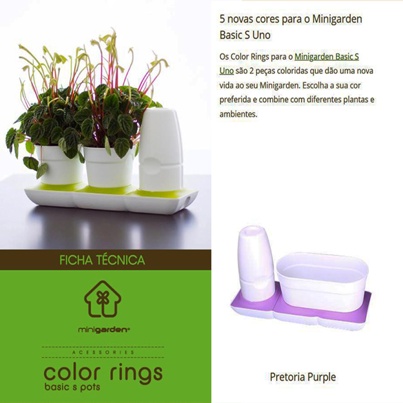 Combo 2 Bộ Chậu Tự Dưỡng Trồng Rau sạch, Trồng Cây Xanh Để Bàn Basic S & UNO nhập khẩu Bồ Đào Nha dành cho người yêu rau và cây tại nhà