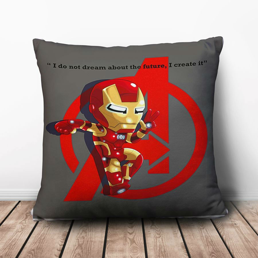 Gối Ôm Vuông Chibi Iron Man GVFF144 (36 x 36 cm)