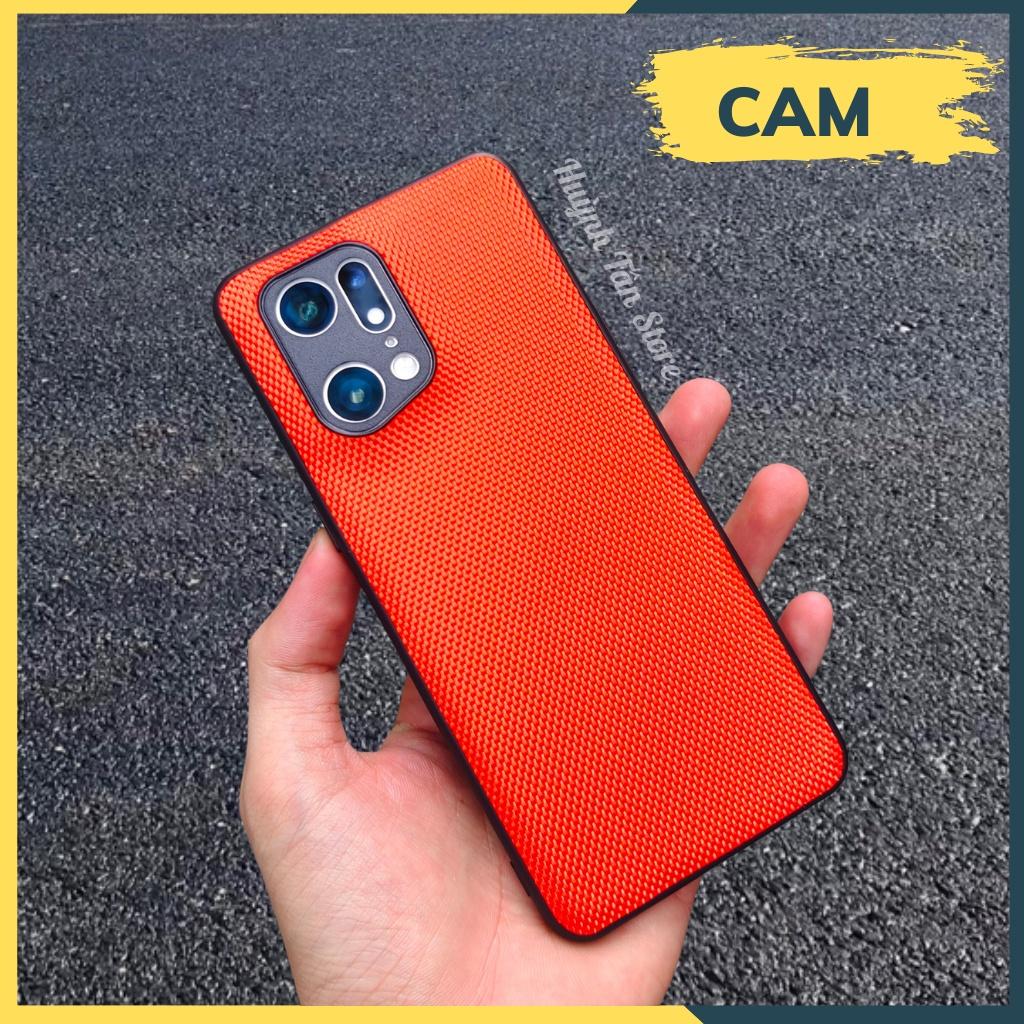 Ốp lưng find x3 x3 pro x5 pro vân VẢI NYLON nhiều màu chống bám vân tay bảo vệ camera phụ kiện huỳnh tân store