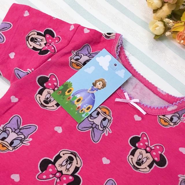 Bộ đồ bozip Bo050 bé gái Mickey Vịt Donal