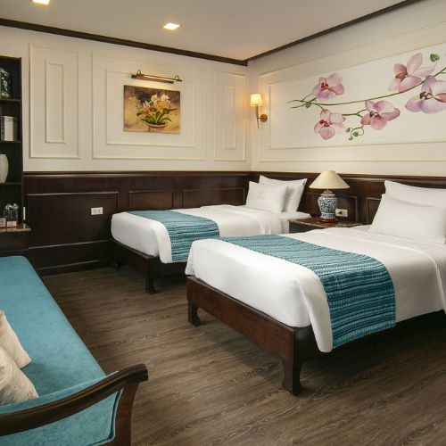 Voucher Du Thuyền Ngủ Đêm 5 Sao Orchi Trendy - Nghỉ Dưỡng Trọn Gói 2N1Đ Trên Vịnh Hạ Long