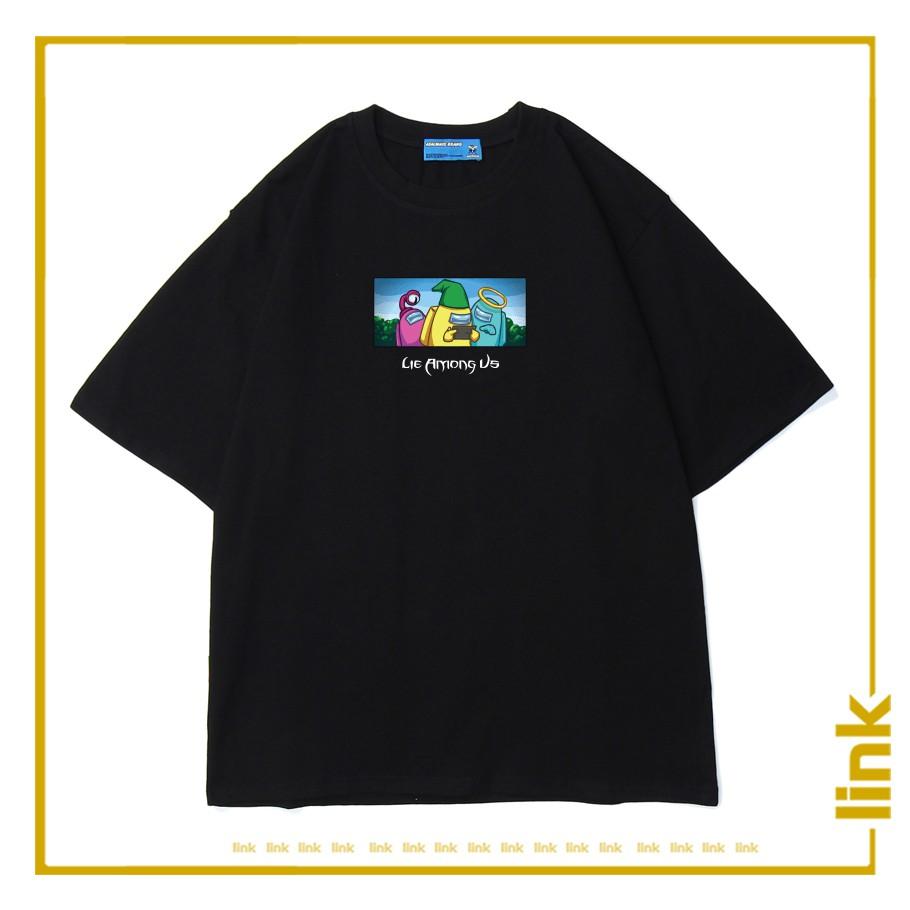 Áo LIE AMONG US tay lỡ dáng rộng unisex