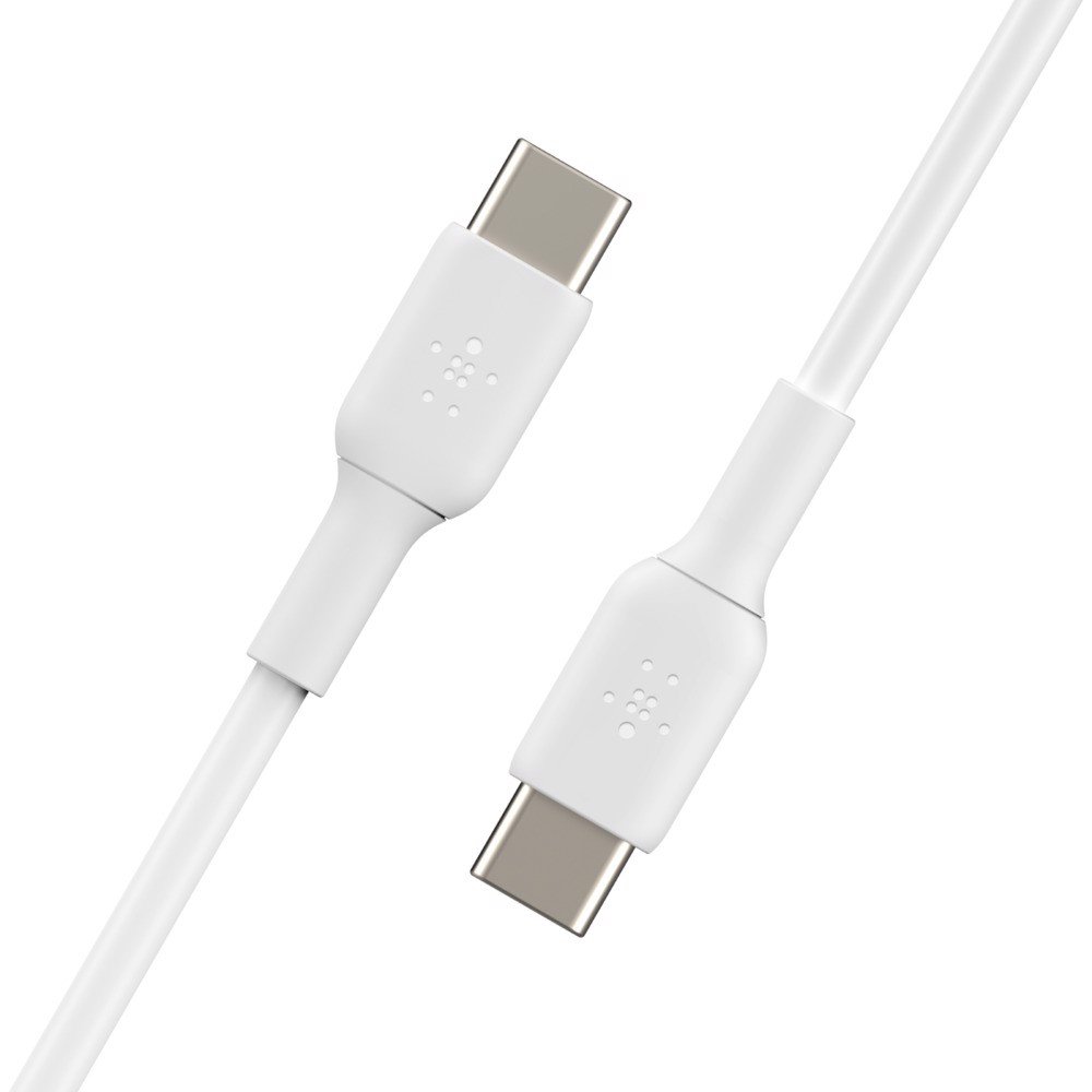 Cáp Sạc Nhanh Usb Type C - C Boostcharge Belkin 60W Vỏ Nhựa Pvc, 1M &Amp; 2M - Hàng Chính Hãng - Trắng - 1M