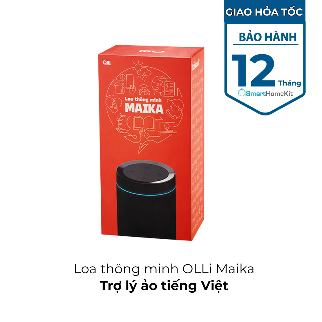 Loa thông minh OLLi Maika Trợ lý ảo tiếng Việt - Hàng chính hãng