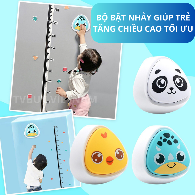Bộ Chạm Nhảy Tăng Chiều Cao Đếm Số - Tăng Khả Năng Vận Động với Âm Thanh Vui Nhộn, Màu Sắc Dễ Thương Cho Bé