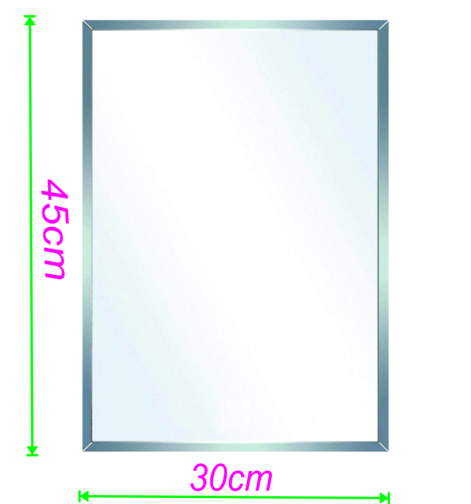 GƯƠNG SOI 30x45 VÀ KỆ KÍNH NHÀ TẮM - NHÀ VỆ SINH