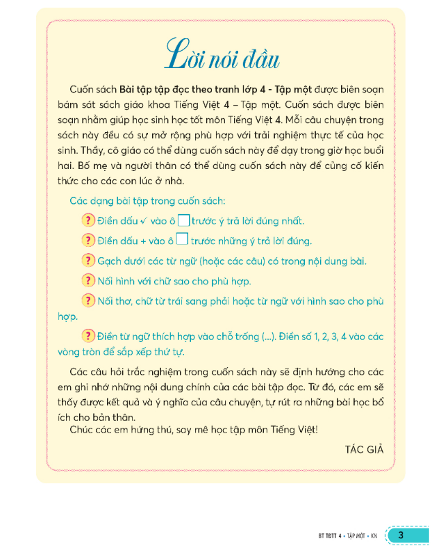 Sách - Combo Bài tập tập đọc theo tranh lớp 4 tập 1 + 2