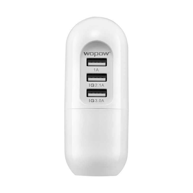 Cóc sạc thông minh Wopow A31 3 cổng USB - Hàng chính hãng