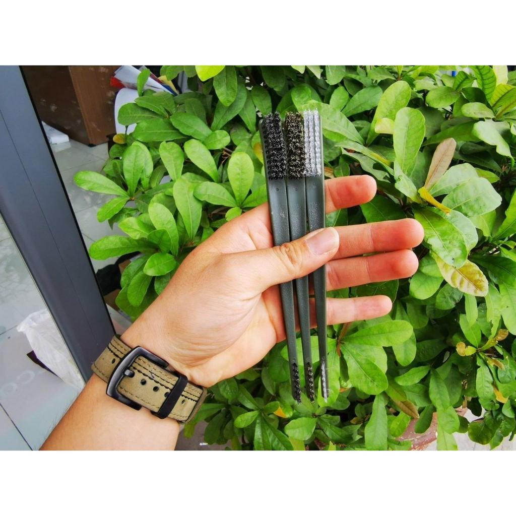 Bàn Chải 2 Đầu Chuyên Dùng Đánh Lốc Máy, Vệ Sinh Sên Xe