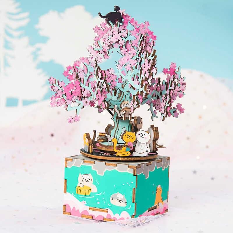 Mô hình Hộp nhạc Cherry Blossom Tree AM409 Music Box
