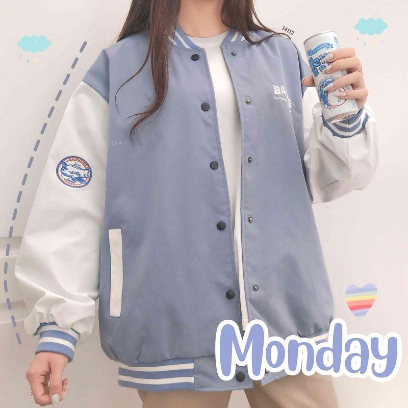 ÁO KHOÁC BOMBER BADGE ÁO BOMBER ULZZANG NAM NỮ - GIN STORE