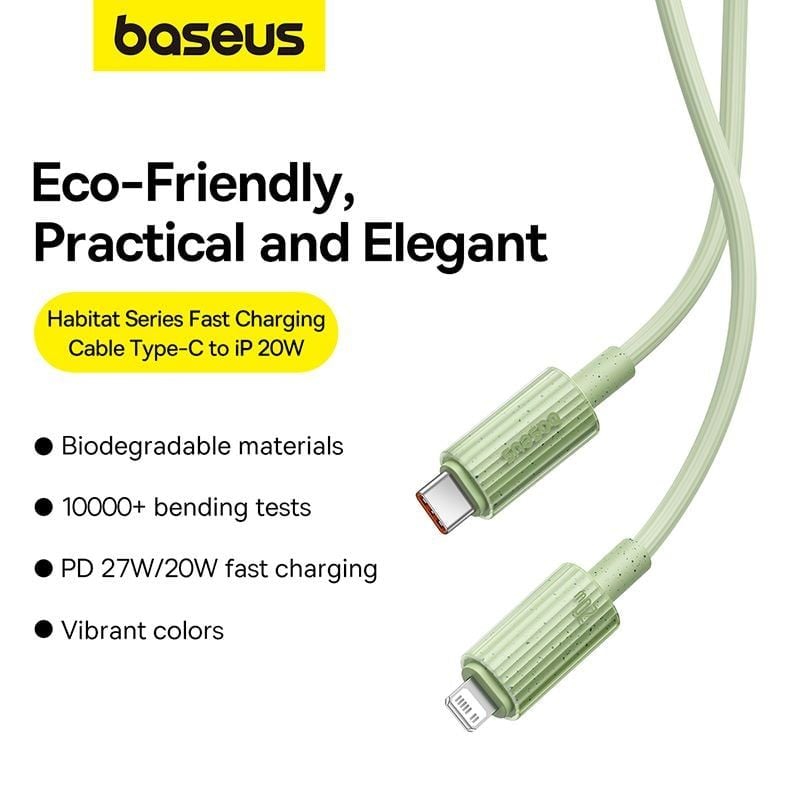 Cáp Sạc Nhanh Baseus Habitat Series Type-C to IP PD 20W (Fast Charging Data Cable) - Hàng chính hãng