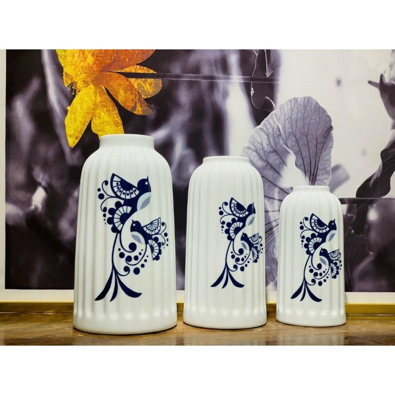 Bình Hoa men sứ sướng nghệ thuật mang phomg trang trí.
