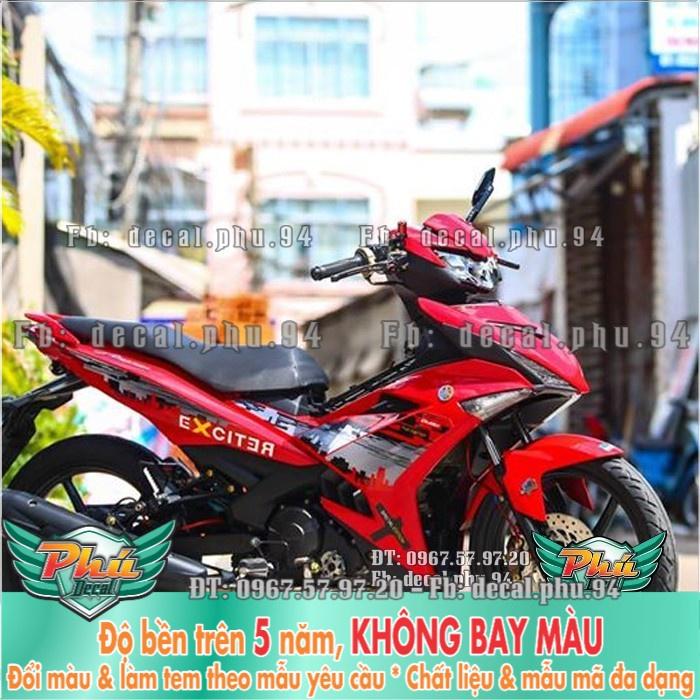 Tem rời EX 150 Tem rời 2020 CITY đỏ  -1
