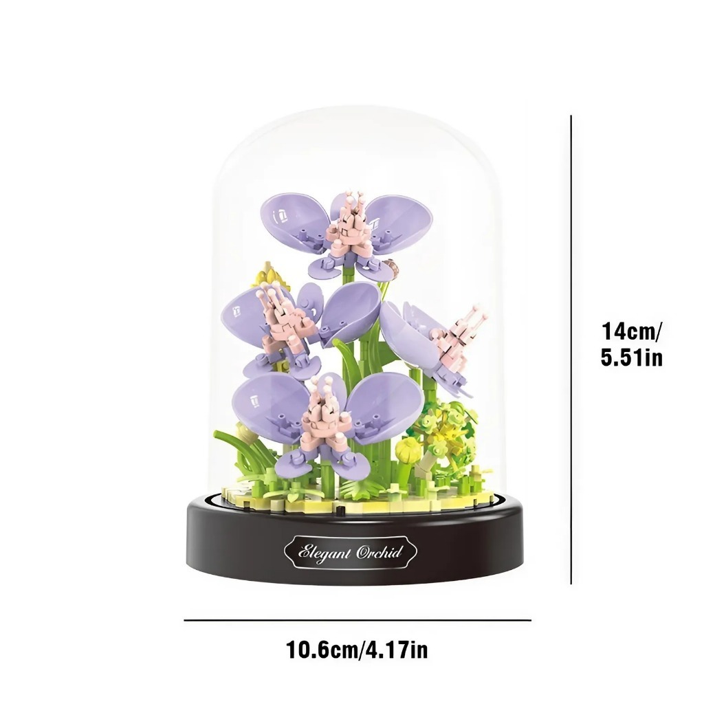 BALODY 16345 - Mô hình hoa phong lan siêu chi tiết - Đồ chơi xếp hình handmade decor