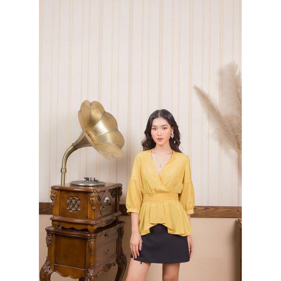 G beauty Áo Sơ Mi Thắt Eo Bèo